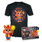 Funko Pop! Five Night's at Freddy’s - Balloon Foxy Flocked - Vinyl Figure & T-Shirt Box Set