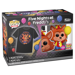 Funko Pop! Five Night's at Freddy’s - Balloon Foxy Flocked - Vinyl Figure & T-Shirt Box Set