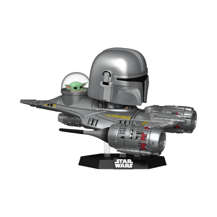 Funko Pop! Rides - Star Wars: The Mandalorian - The Mandalorian in N1 Starfighter (with Grogu) #592