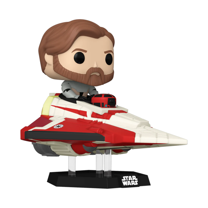 Funko Pop! Rides - Star Wars: The Clone Wars - Obi-Wan Kenobi in Delta-7 Jedi Starfighter #641