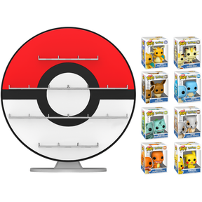 Funko Bitty Pop! Pokemon - Poke Ball - Display Shelf Bundle