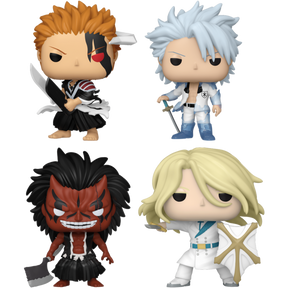 Funko Pop! Bleach: Thousand-Year Blood War - Ichigo, Hitsugaya, Kenpachi & Haschwalth - Bundle (Set of 4)