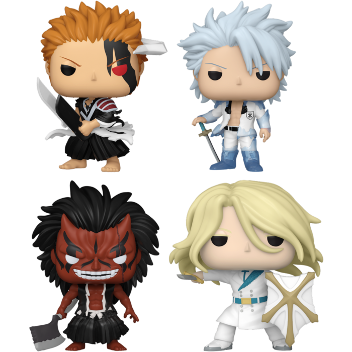 Funko Pop! Bleach: Thousand-Year Blood War - Ichigo, Hitsugaya, Kenpachi & Haschwalth - Bundle (Set of 4)