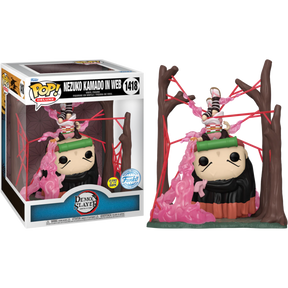 Funko Pop! Demon Slayer - Nezuko in Web Deluxe Glow in the Dark #1418