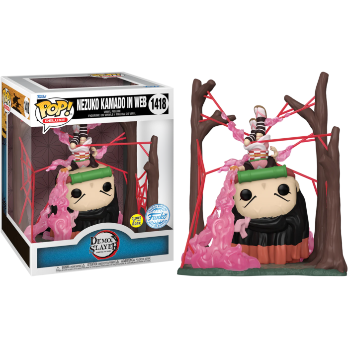 Funko Pop! Demon Slayer - Nezuko in Web Deluxe Glow in the Dark #1418