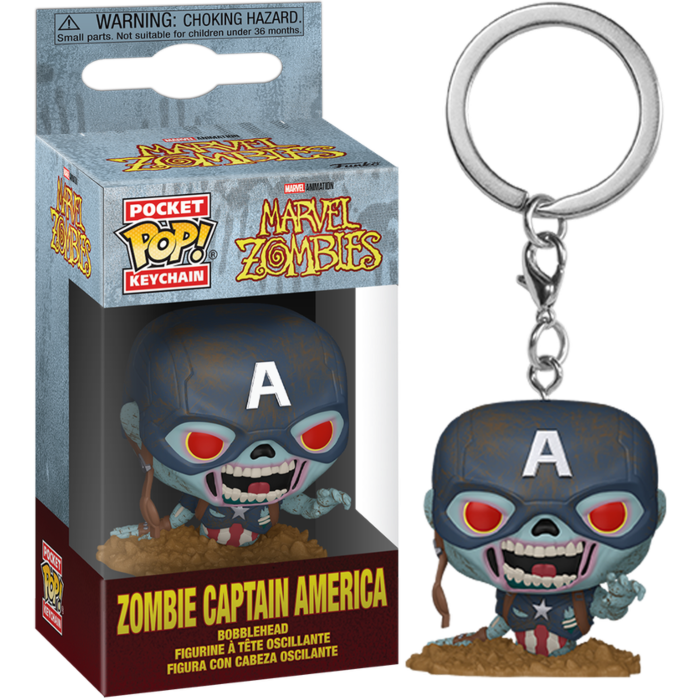 Funko Pocket Pop! Keychain - Zombie Captain America