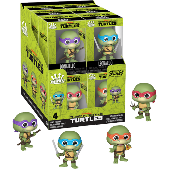 Funko - Teenage Mutant Ninja Turtles II: The Secret of the Ooze (1991) - Funko Minis 3"  (Display of 12) - Real Pop Mania