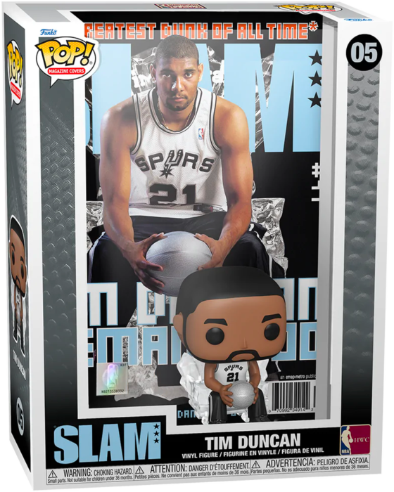 Funko Pop! NBA: Basketball - Tim Duncan SLAM #05 - Real Pop Mania