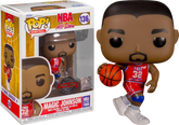 Funko Pop! NBA Basketball - Magic Johnson 1986 Red All Star Jersey #136 - Real Pop Mania