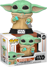 Funko Pop! Star Wars: The Mandalorian - Grogu (The Child) with Cookie #465 - Real Pop Mania