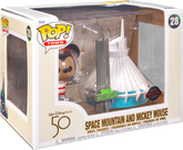 Funko Pop! Town - Walt Disney World - Mickey Mouse with Space Mountain 50th Anniversary #28 - Real Pop Mania
