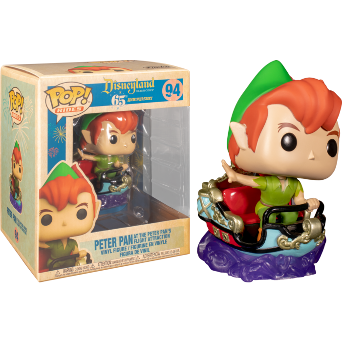 Funko Pop! Rides - Peter Pan - Peter Pan in the Peter Flight Attraction Disneyland 65th Anniversary #94 - The Amazing Collectables
