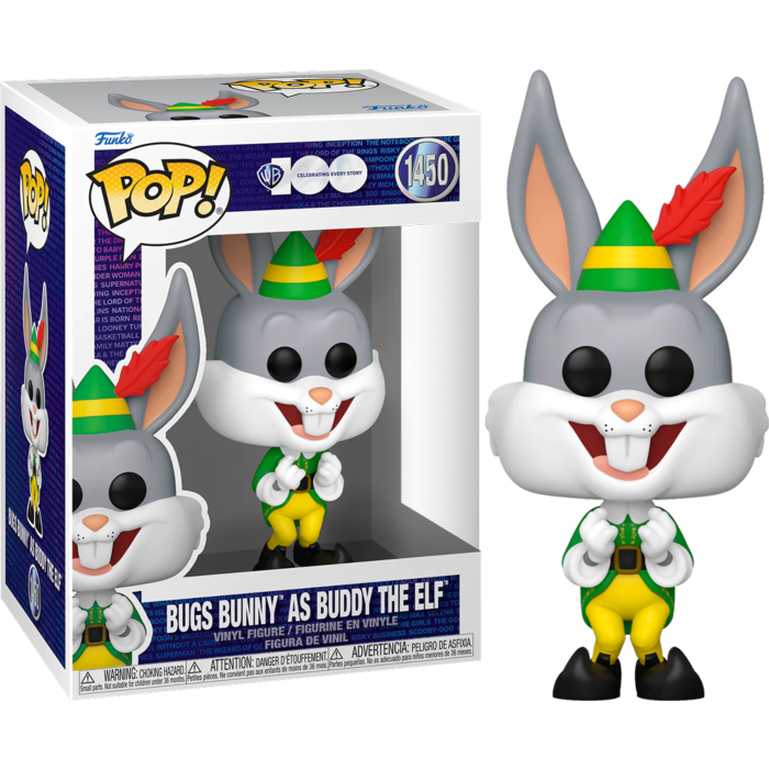 Funko Pop! Looney Tunes - Bugs as Buddy the Elf Warner Brothers 100th #1450