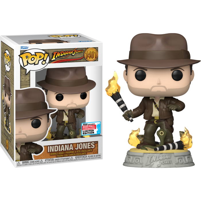 Funko Pop! Indiana Jones and the Raiders of the Lost Ark - Indiana Jones with Snakes #1401 (2023 Fall Convention Exclusive)