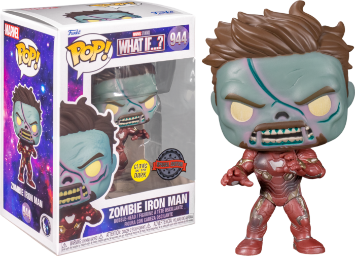 Funko Pop! What If… - Zombie Iron Man Glow in the Dark #944 - Real Pop Mania
