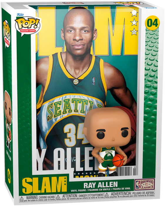 Funko Pop! Magazine Cover - NBA Basketball - Ray Allen SLAM #04 - Real Pop Mania