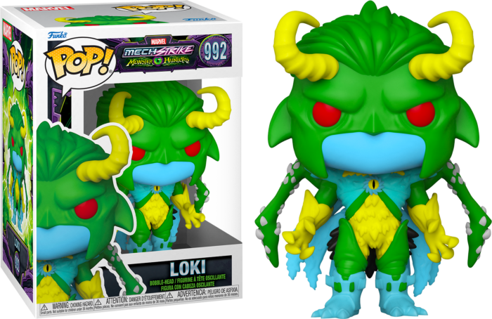 Funko Pop! Marvel Mech Strike: Monster Hunters - Loki #992 - Real Pop Mania