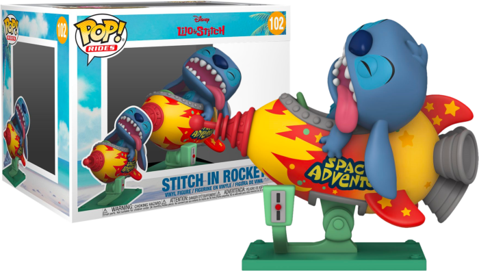 Funko Pop! Rides - Lilo & Stitch - 10" Stitch & Space Adventure Rocket - Bundle (Set of 2) - Real Pop Mania