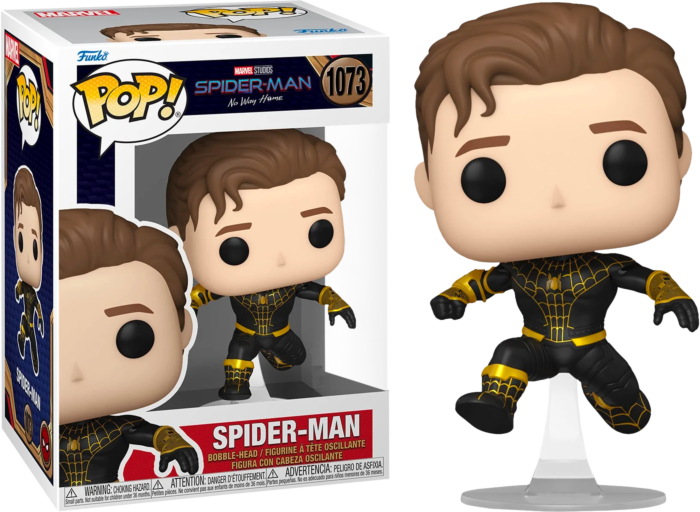 Funko Pop! Spider-Man: No Way Home - Spider-Man Unmasked Black Suit #1073 - Chase Chance - Real Pop Mania