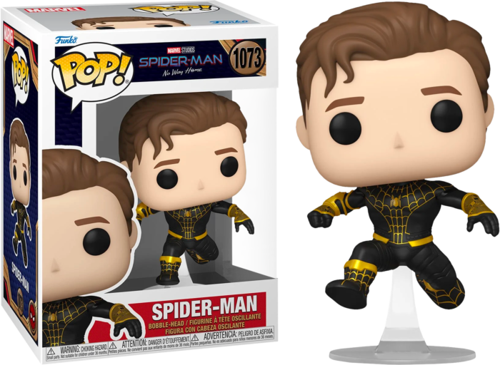 Funko Pop! Spider-Man: No Way Home - Spider-Man Unmasked Black Suit #1073 - Chase Chance