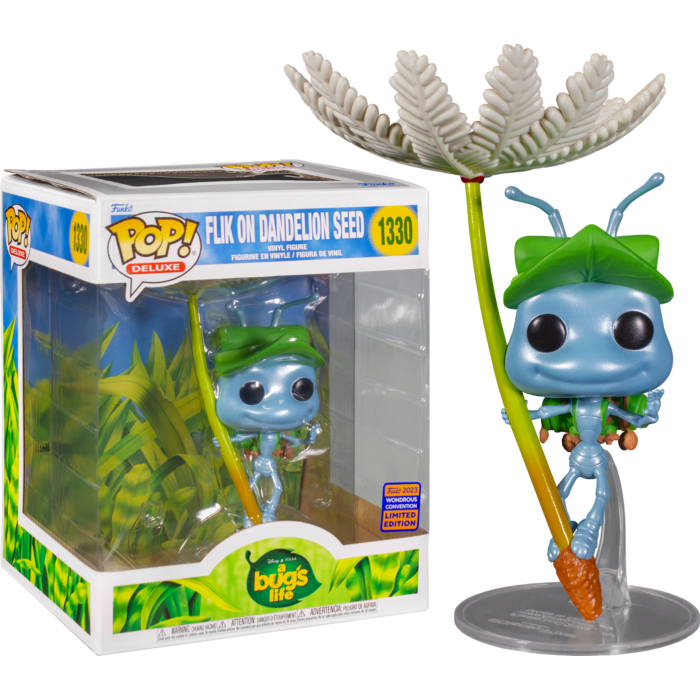 Funko Pop! A Bug's Life - Flik On Dandelion Seed Deluxe #1330 (2023 Wondrous Convention Exclusive) - [Restricted Shipping]