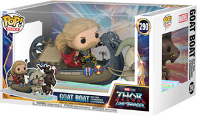 Funko Pop! Rides - Thor 4: Love and Thunder - Thor, Toothgnasher & Toothgrinder with Goat Boat #290