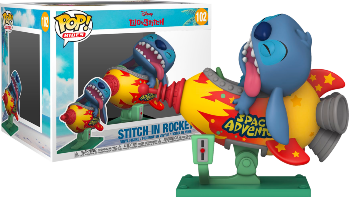 Funko Pop! Rides - Lilo & Stitch - Stitch in Space Adventure Rocket #102 - Real Pop Mania