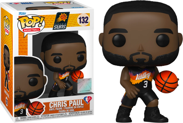 Funko Pop! NBA Basketball - Chris Paul Phoenix Suns 2021 City Edition Jersey #132 - Real Pop Mania