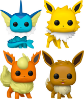 Funko Pop! Pokemon - Will The Real Slim Eevee, Please Stand Up - Bundle (Set of 4) - Real Pop Mania