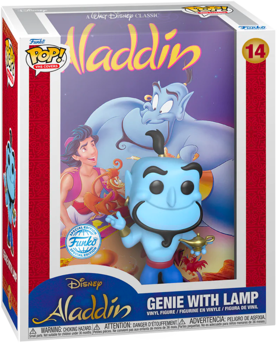 Funko Pop! VHS Covers - Aladdin (1992) - Genie with Lamp #14 - Real Pop Mania