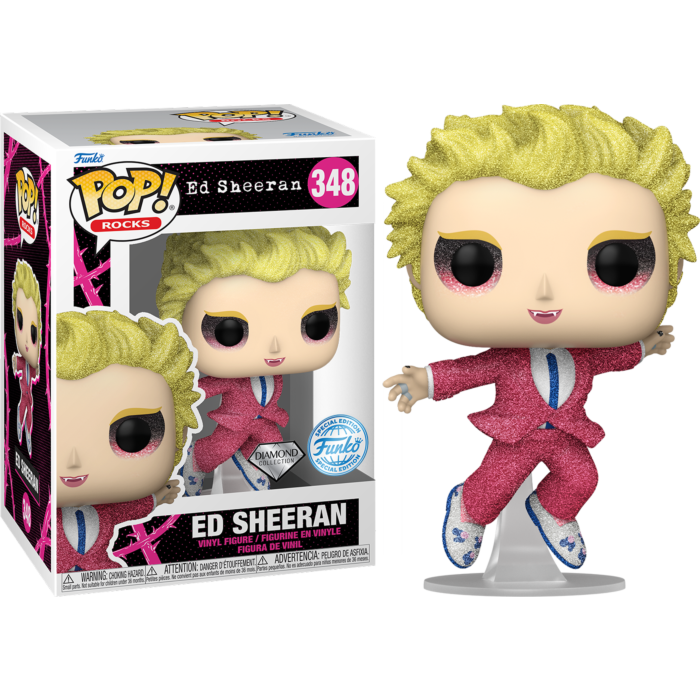 Funko Pop! Ed Sheeran - Ed Sheeran in Pink Suit Diamond Glitter #348