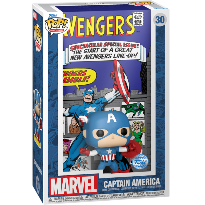 Funko Pop! Comic Covers - The Avengers - Captain America Issue #16