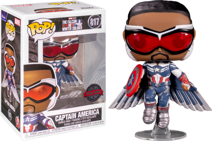 Funko Pop! The Falcon and the Winter Soldier - Captain America Flying #817
