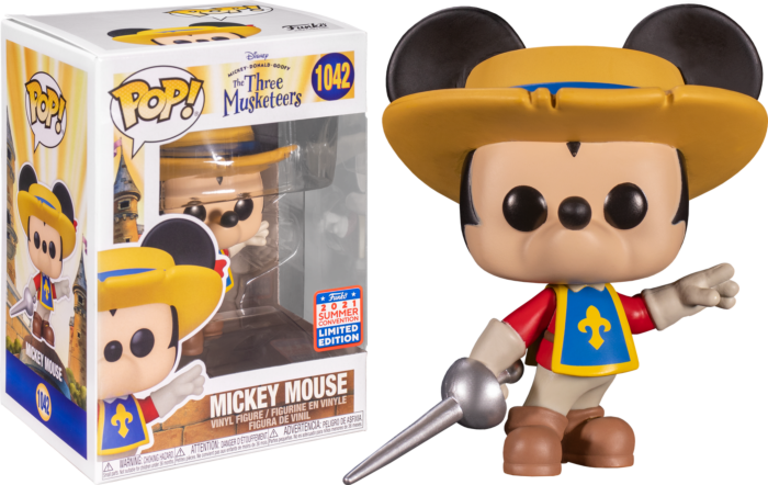 Funko Pop! Mickey, Donald, Goofy: The Three Musketeers - Mickey Mouse #1042 (2021 Summer Convention Exclusive) - Real Pop Mania