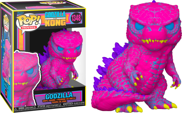 Funko Pop! Godzilla vs. Kong (2021) - Godzilla Blacklight #1348