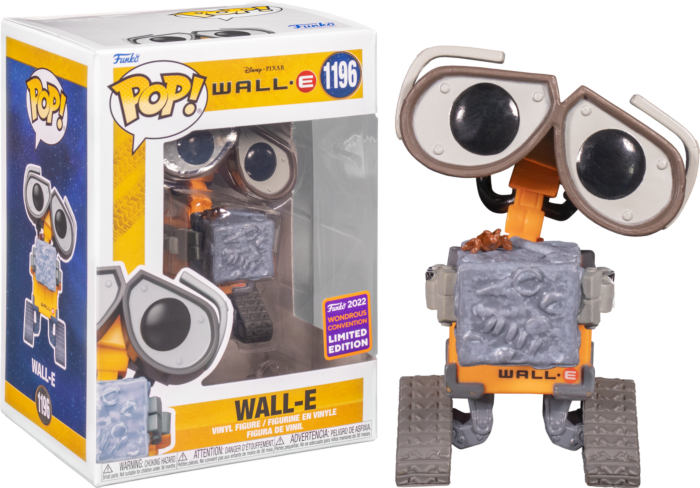 Funko Pop! Wall-E - Wall-E with Trash Cube #1196 (2022 Wondrous Convention Exclusive)