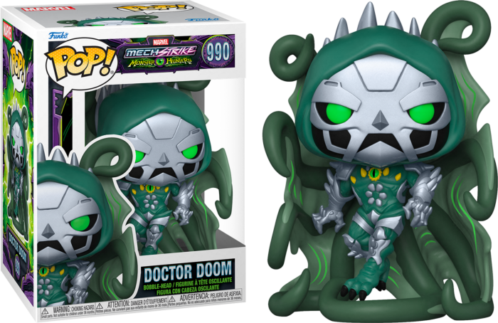 Funko Pop! Marvel Mech Strike: Monster Hunters - Doctor Doom #990 - Real Pop Mania