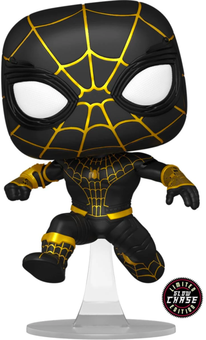 Funko Pop! Spider-Man: No Way Home - Spider-Man Unmasked Black Suit #1073 - Chase Chance - Real Pop Mania