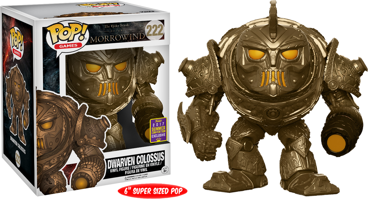 Funko Pop! The Elder Scrolls Online: Morrowind - Dwarven Colossus 6" Super-Sized #222 (2017 SDCC Exclusive) - The Amazing Collectables