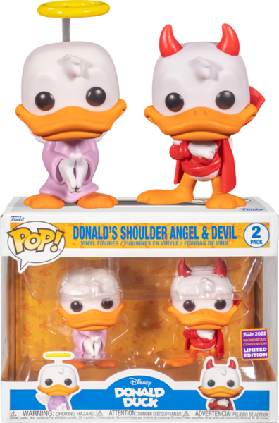 Funko POP! Disney: Donald Duck - Donalds Shoulder Angel & Devil (2022 — The  Pop Plug