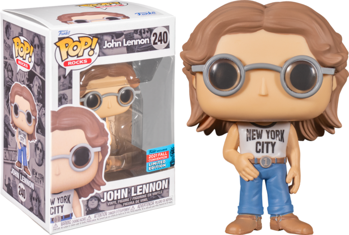 Funko Pop! John Lennon - John Lennon in New York City T-Shirt #246 (2021 Festival of Fun Convention Exclusive) - Real Pop Mania