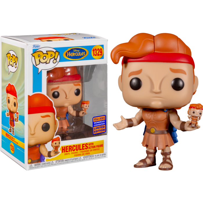 Funko Pop! Hercules - Hercules With Action Figure #1329 (2023 Wondrous Convention Exclusive)