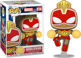 Funko Pop! Marvel: Holiday - Gingerbread Captain Marvel #936 - Real Pop Mania