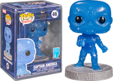 Funko Pop! Avengers 4: Endgame - Captain America Blue Infinity Stone Artist Series with Pop! Protector #46 - Real Pop Mania