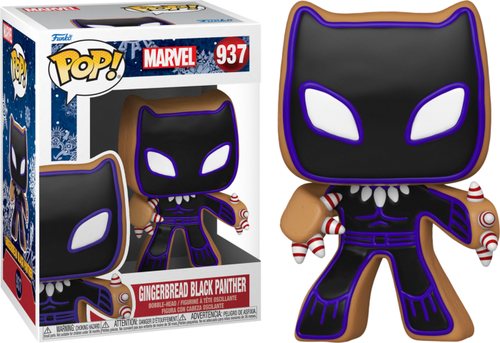 Funko Pop! Marvel: Holiday - Gingerbread Black Panther #937 - Real Pop Mania