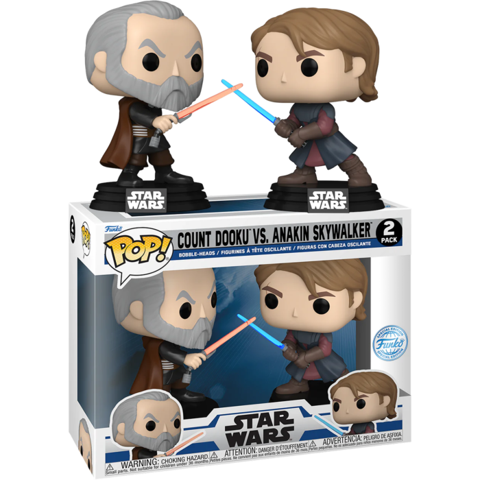 Funko Pop! Star Wars: The Clone Wars - Anakin Skywalker & Count Dooku - 2-Pack