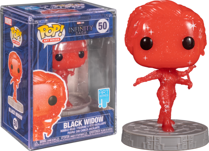 Funko Pop! Avengers 4: Endgame - Black Widow Red Infinity Stone Artist Series with Pop! Protector #50 - Real Pop Mania