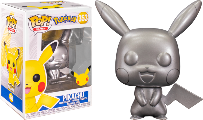 Funko Pop! Pokemon - Pikachu Silver Metallic #353 - Real Pop Mania
