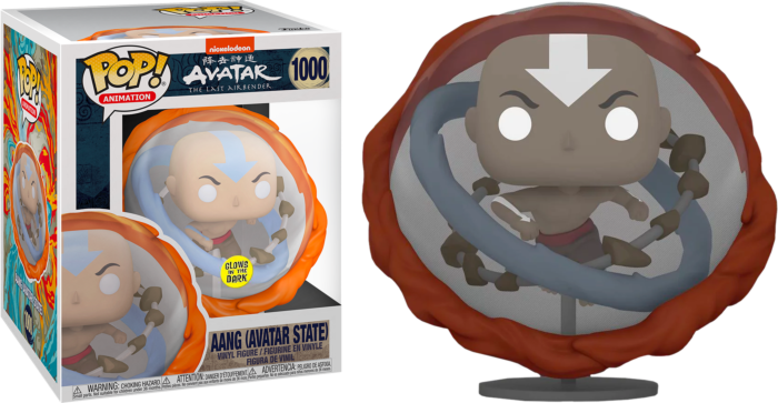 Funko Pop! Avatar: The Last Airbender - Aang in Avatar State Glow in the Dark 6” Super Sized #1000 - Real Pop Mania