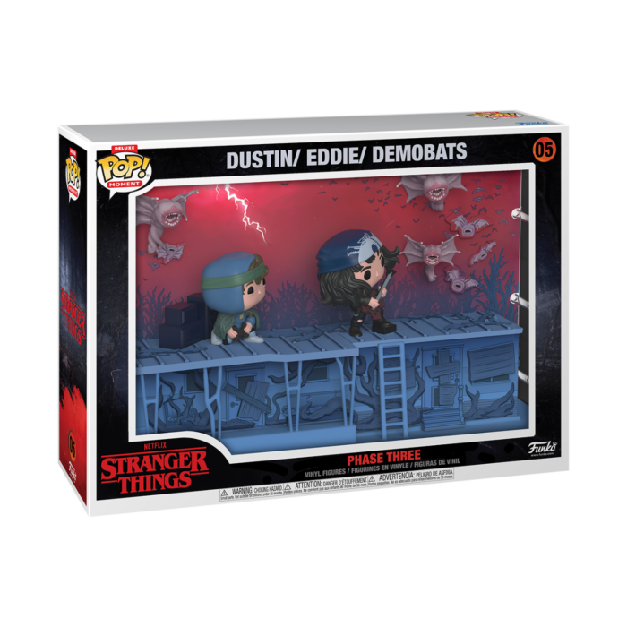 Funko Pop! Moments - Stranger Things 4 - Phase Three Dustin, Eddie, & Demobats Deluxe #05